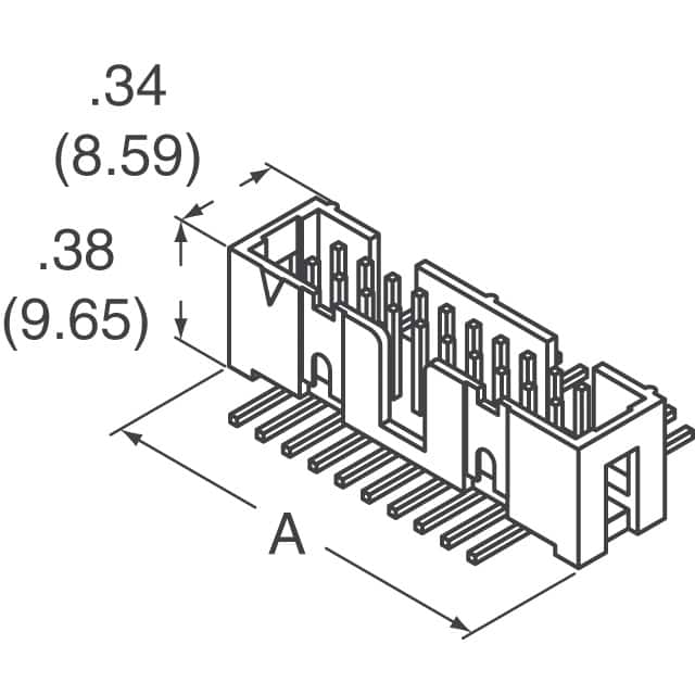 D2526-6V0C-AR-WE 3M  Headers Male Pins